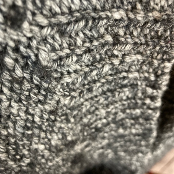 THEORY Parkland Slouchy Cotton & Wool Sweater In Lead Melange Size S - Picture 9 of 10